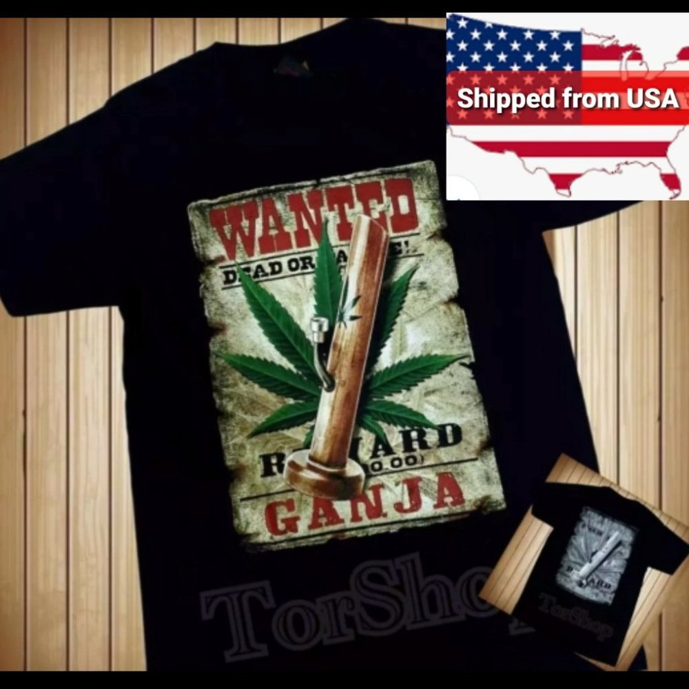 T Shirt FASHION Men's Size L Black T Shirt  Cotton